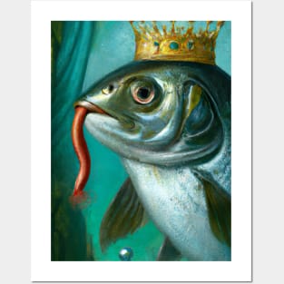 Fish with a Crown Posters and Art